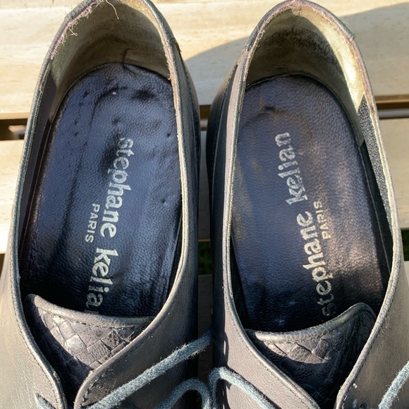 Stephane Kelian Paris Woven Leather Oxford Lace Up | Size 8 - Picture 7 of 12